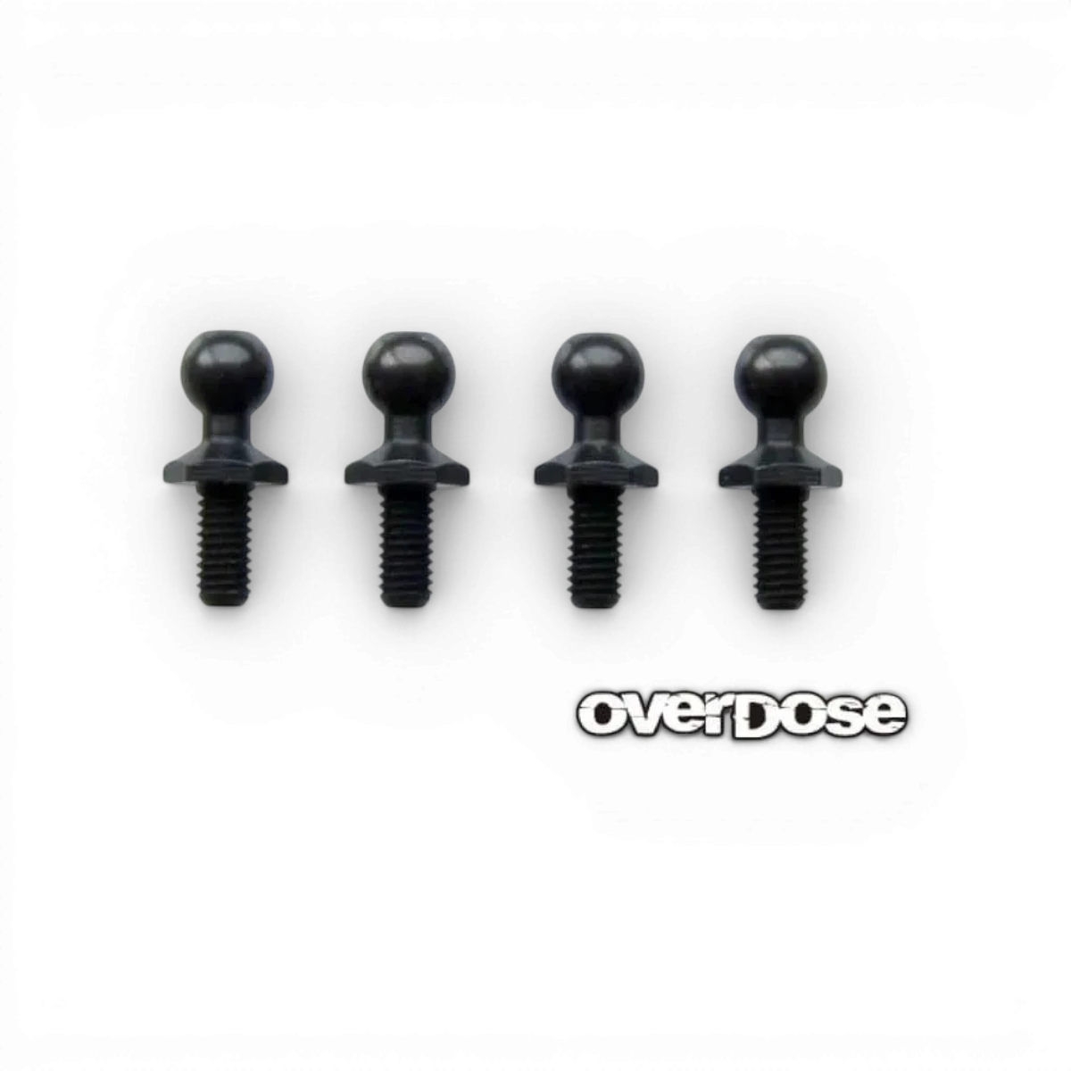Set de 4 rotules de 4,8 x 6 mm de la marque Overdose, pièces détachées pour maintenance ou réparation.
