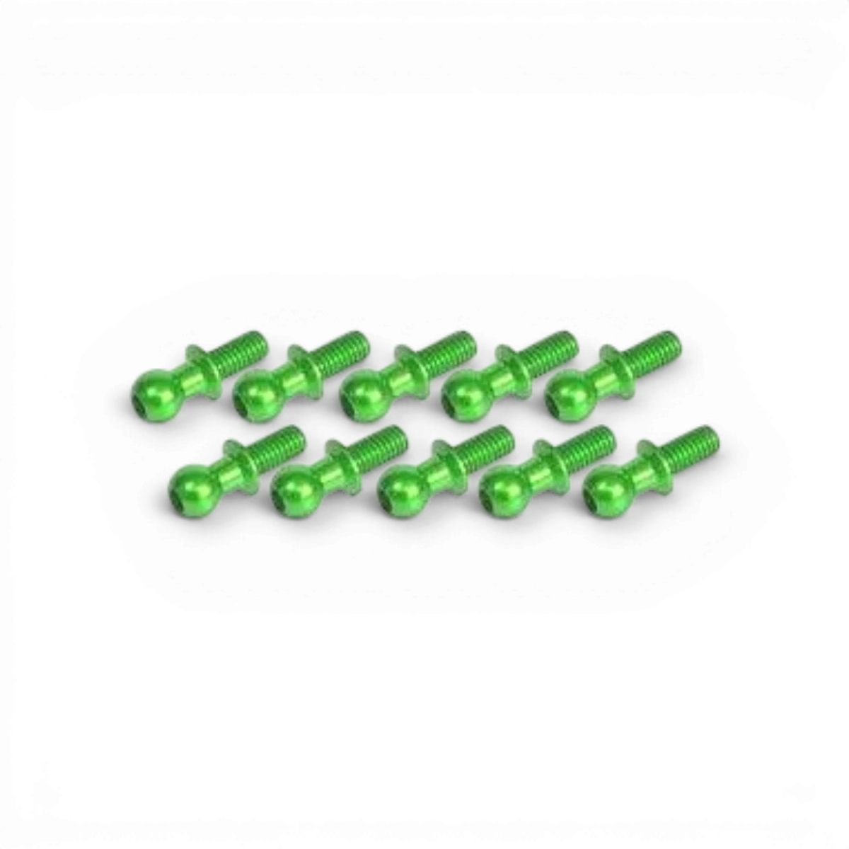 Rotules en aluminium vertes 4,8 x 6 mm pour pièces détachées, lot de 10 pièces de la marque 3 Racing Sakura.