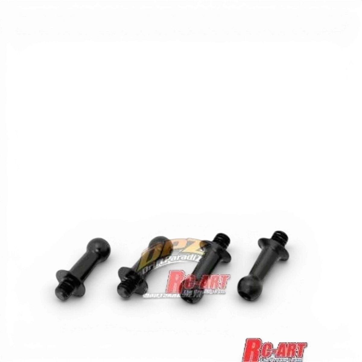 Rotules Duralium noires 4,3mm pour pièces détachées, dimensions 8mm x M3, marque World Pro, haute qualité et durabilité