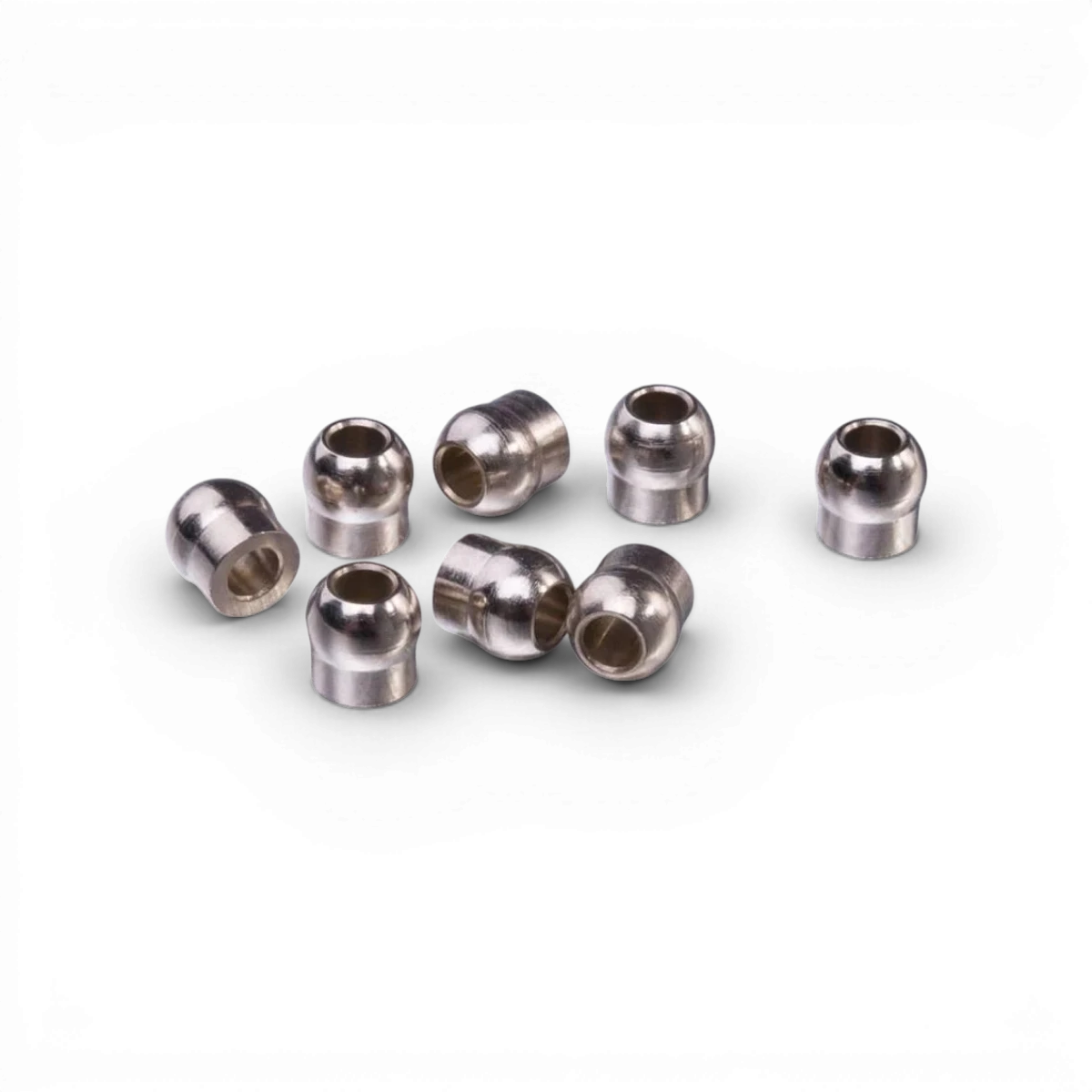 Jeux de 8 rotules triangles 2,5 x 5 mm pour pièces détachées Max Speed Technology, visibles en gros plan.