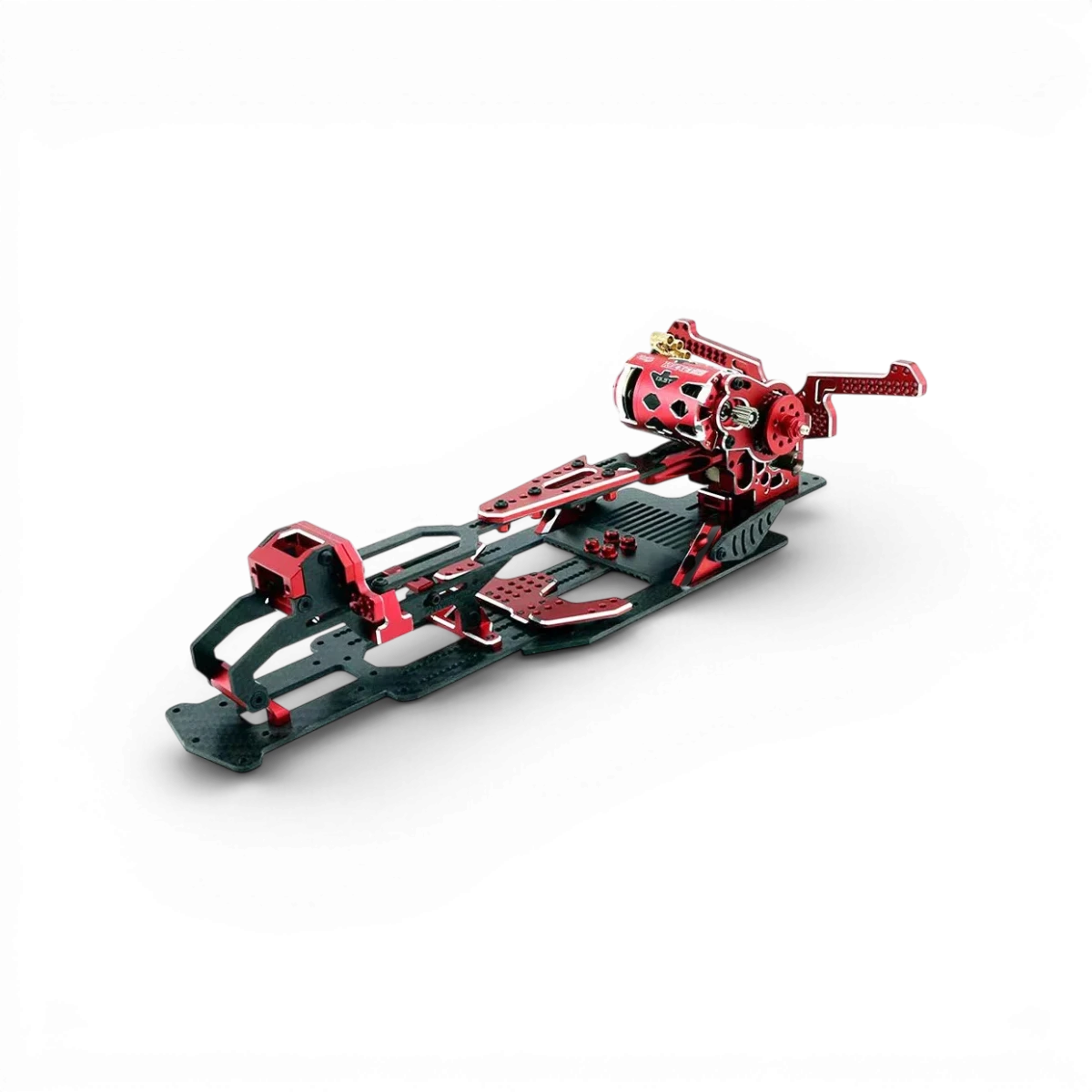 Conversion Shark complète pour YD2/MC-1 en rouge, pièce de rechange pour voiture de course RhinoRacing, avec détails visibles en image.