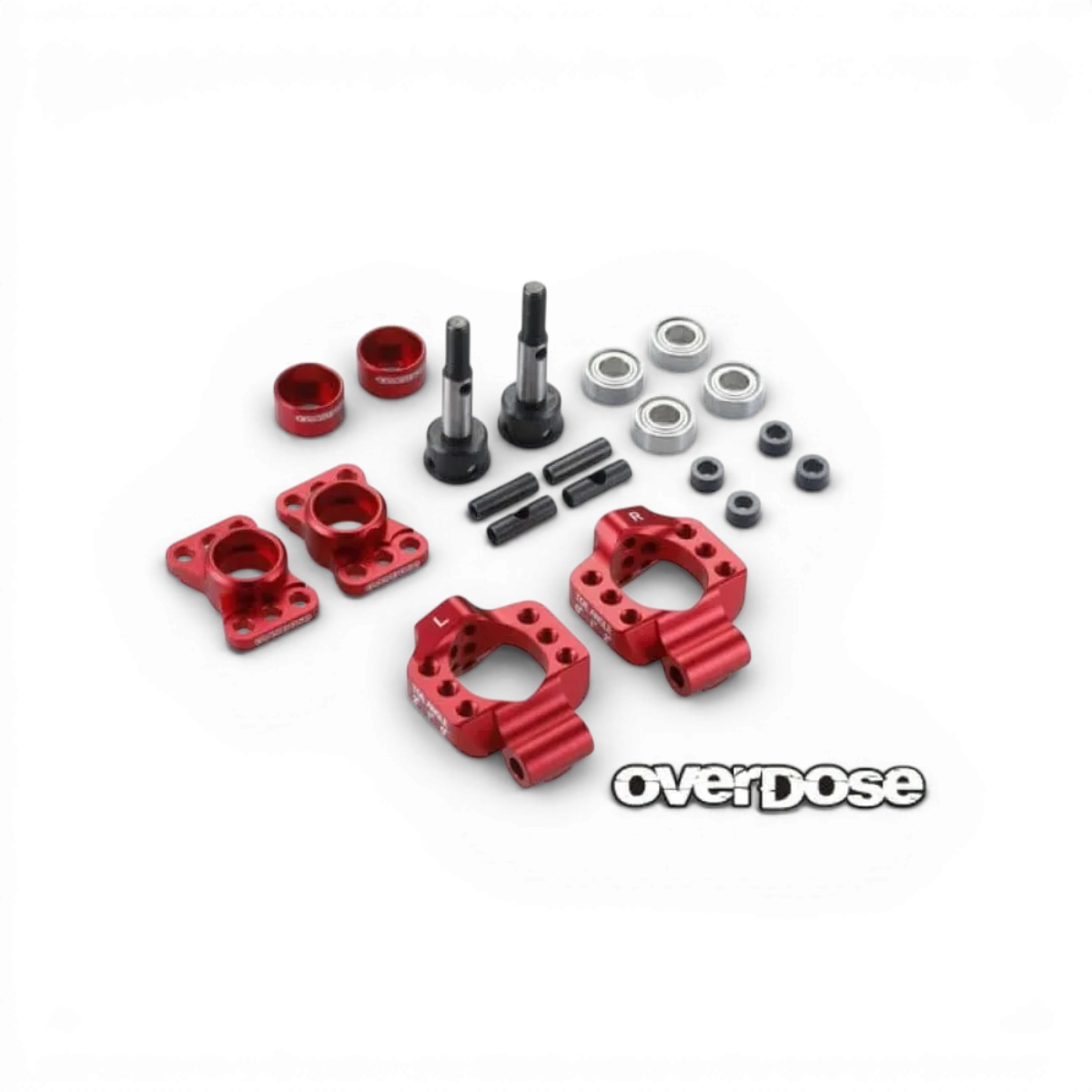 Rouge - Fusées arrière en aluminium réglable pour OD/YOKOMO/REVED - OVERDOSE - DriftParadiZ