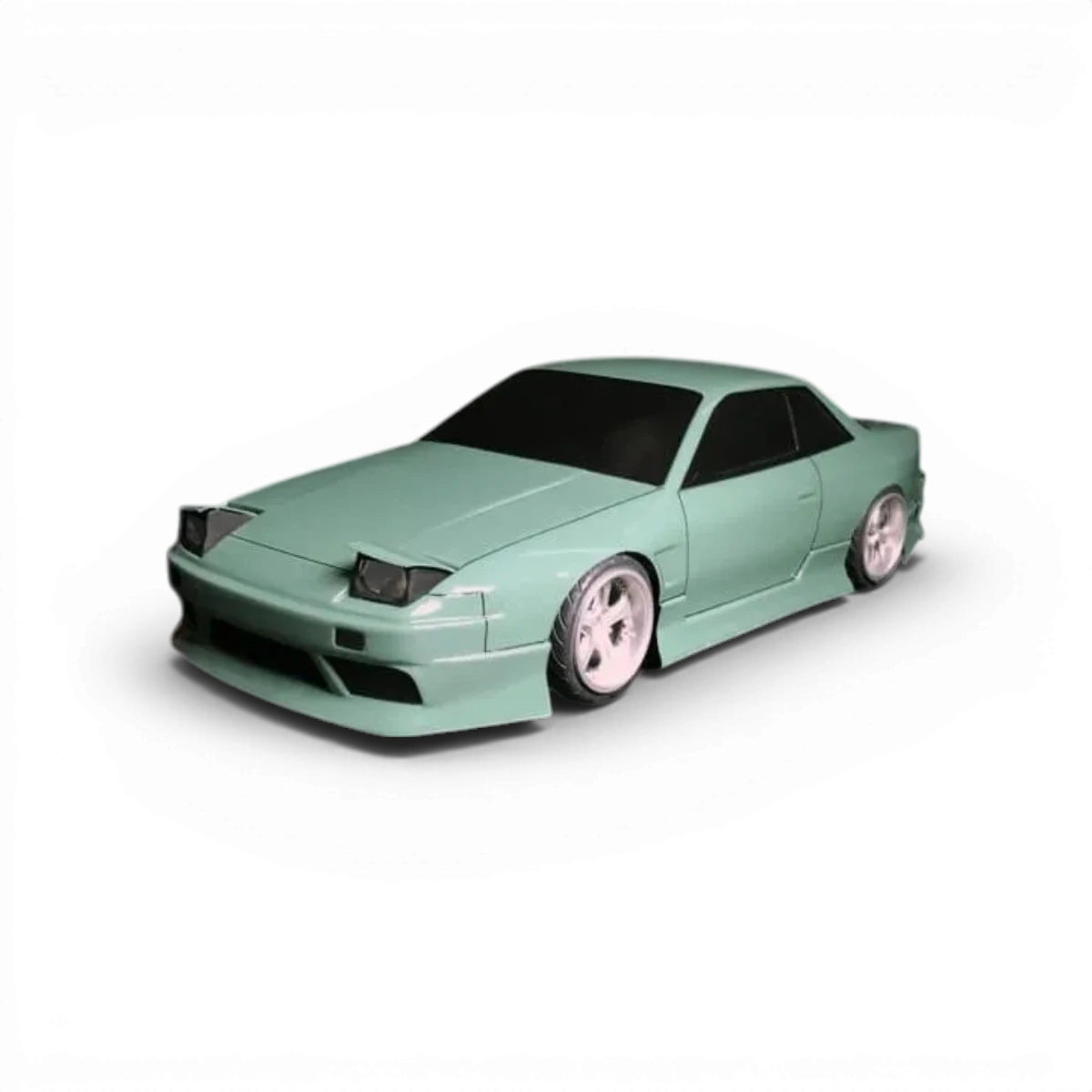 Carrosserie S13 Onevia pour voiture RC Aplastics RC, vue détaillée de la carrosserie de drift légère et résistante.