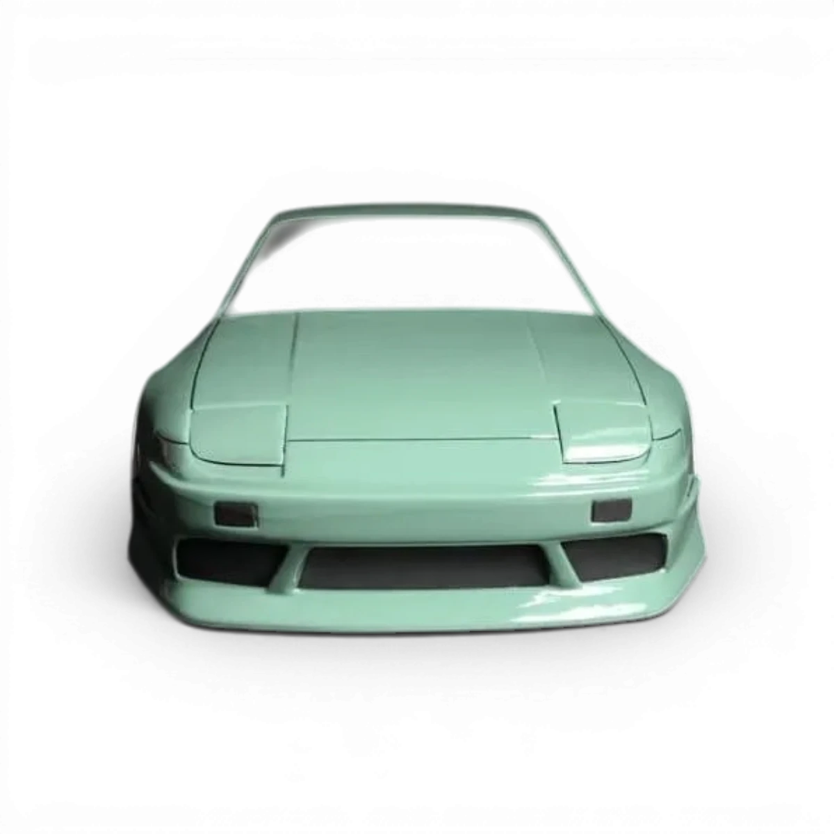 Carrosserie S13 Onevia en plastique pour voitures RC Aplastics RC, vue de face avec détails de design pour drift et modélisme.