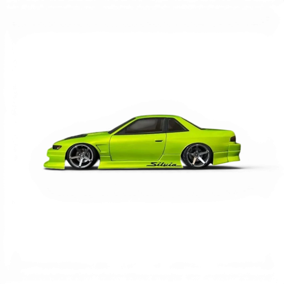 Carrosserie S13 Silvia V2 Wide pour RC, marque Aplastics RC, détail de la carrosserie de voiture radiocommandée.