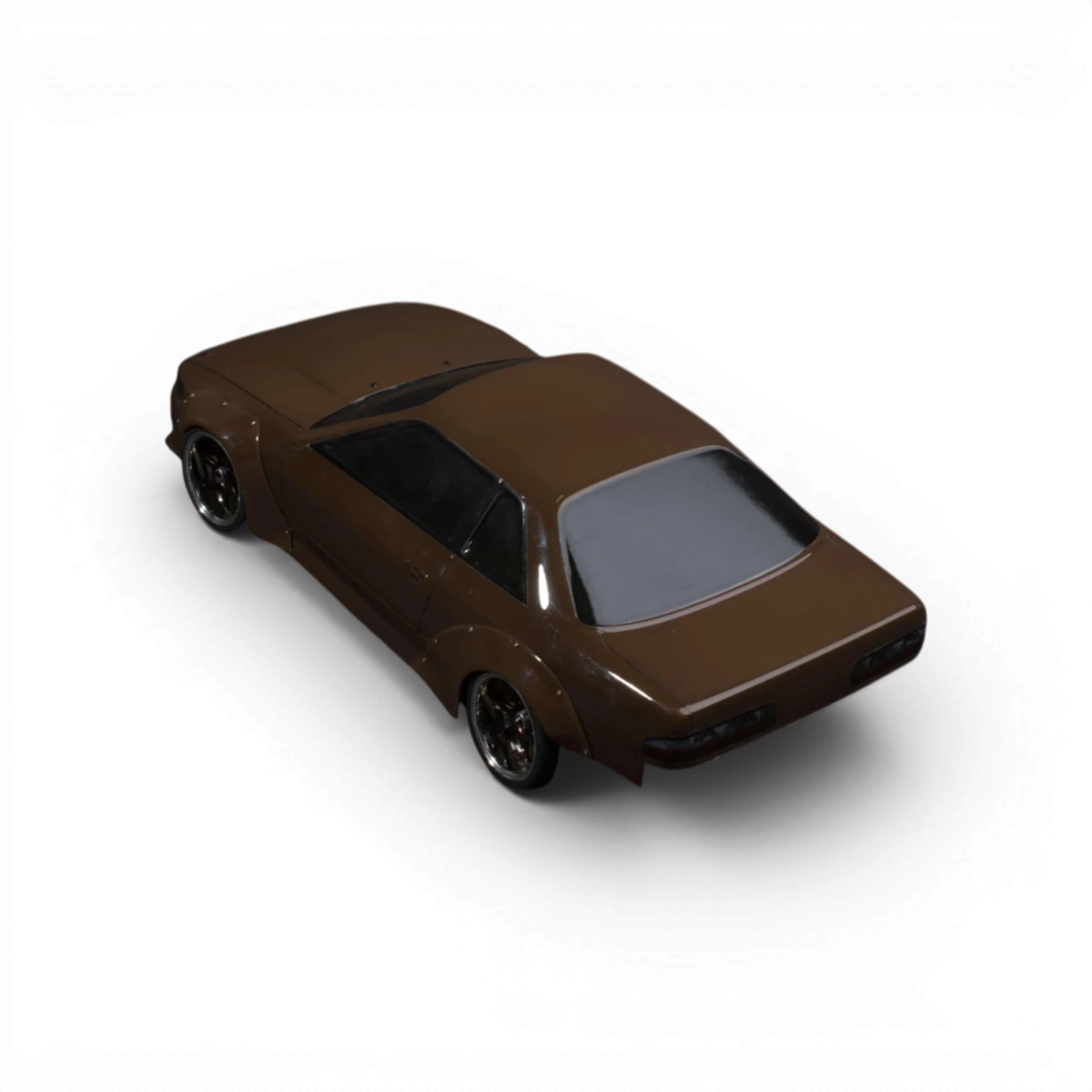 Kit carrosserie widebody S13 v1 RB pour voiture RC Aplastics, large, avec détails de carrosserie pour drift et modélisme.