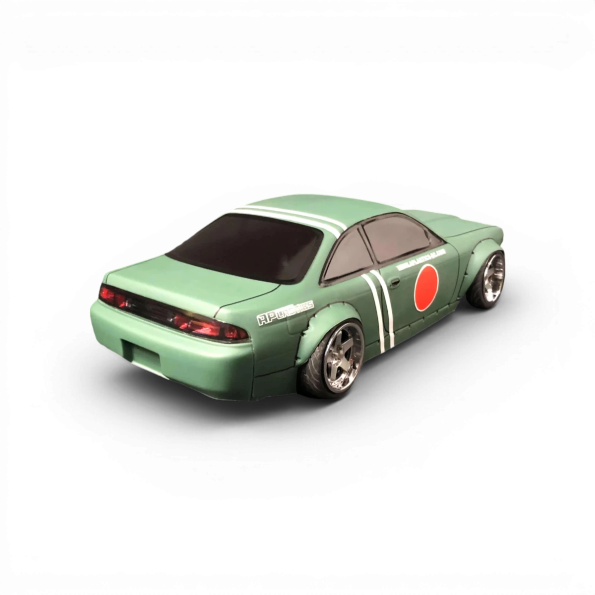 Carrosserie S14 Boss Challenger pour RC, marque Aplastics RC, détail réaliste et finition de haute qualité.