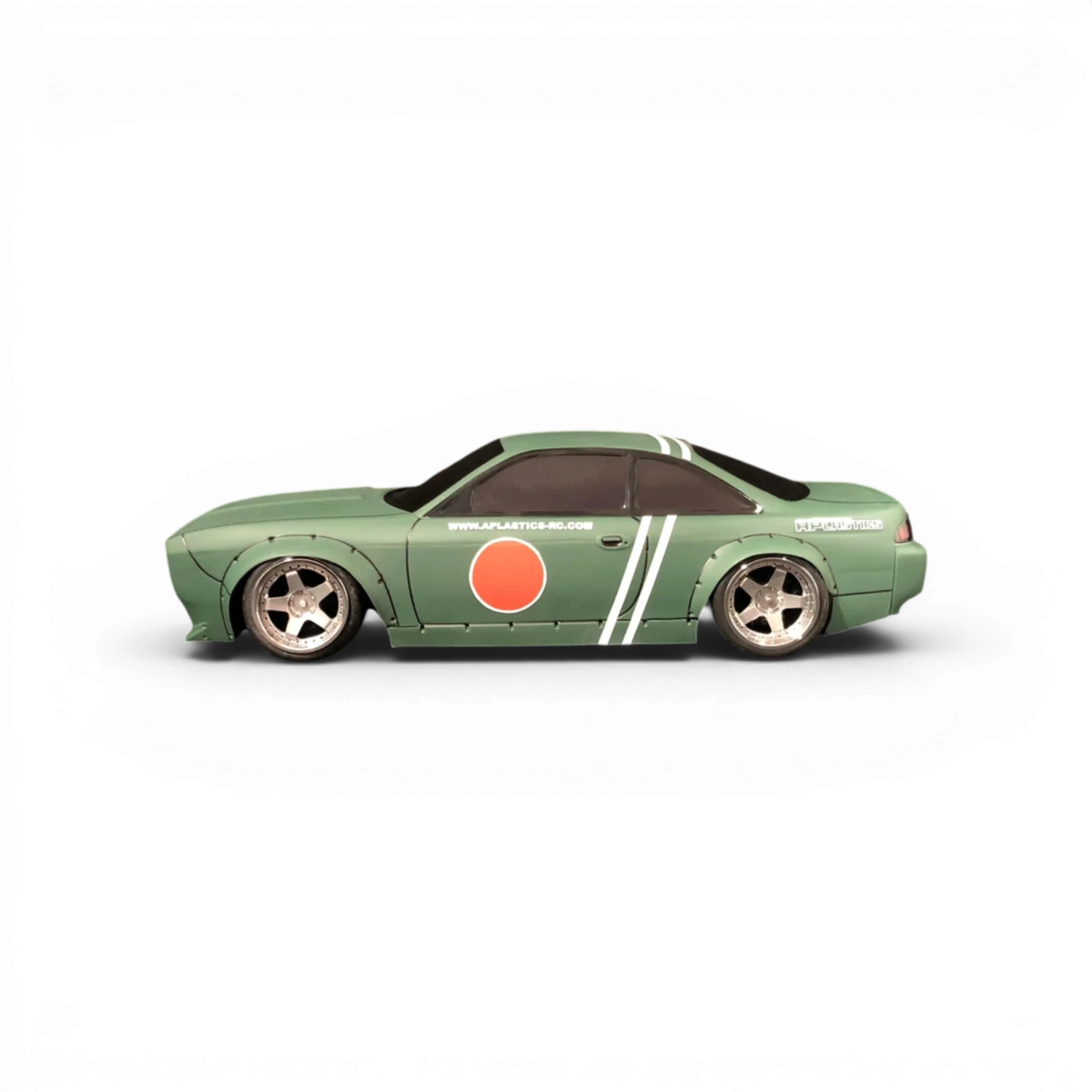 Carrosserie S14 Boss Challenger pour RC, modèle Aplastics RC, en plastique avec détails réalistes.