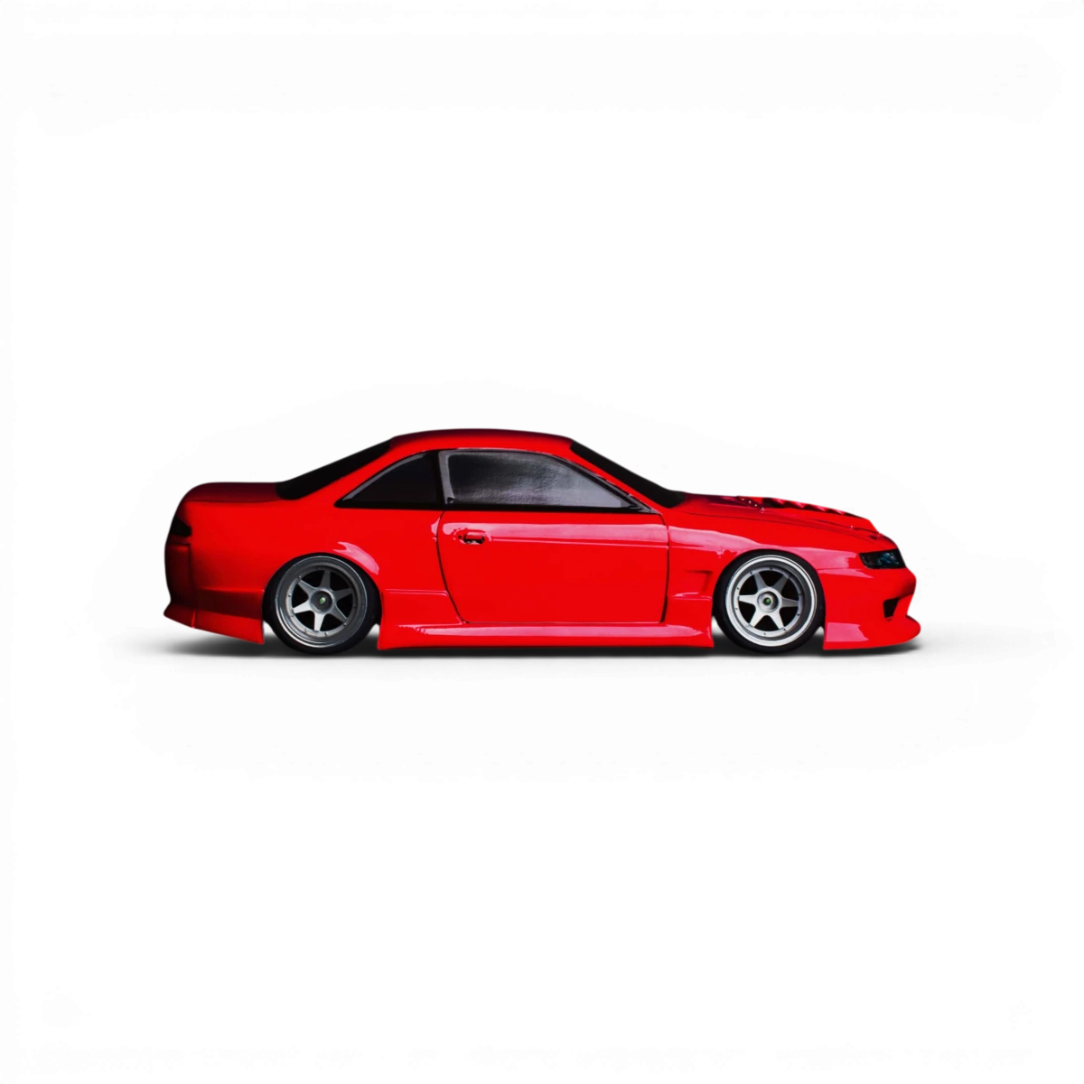 Carrosserie S14 Odyvia d'Aplastics RC pour voiture de drift, détail en plastique avec finition précise.