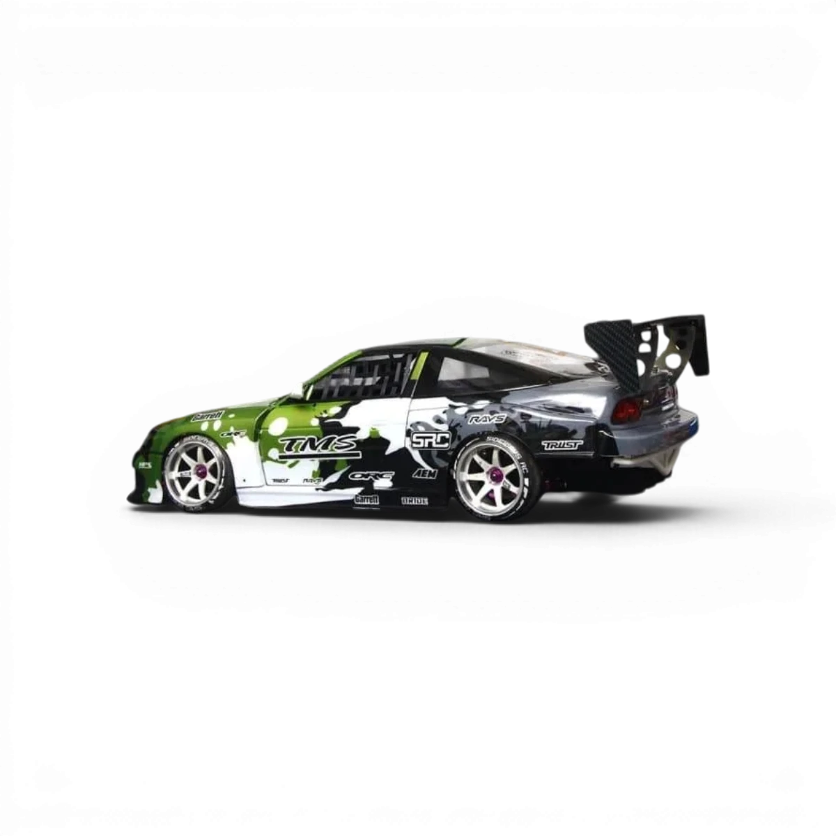 Voiture radiocommandée S15 Sileighty de Aplastics RC, carrosserie en plastique avec détails réalistes.