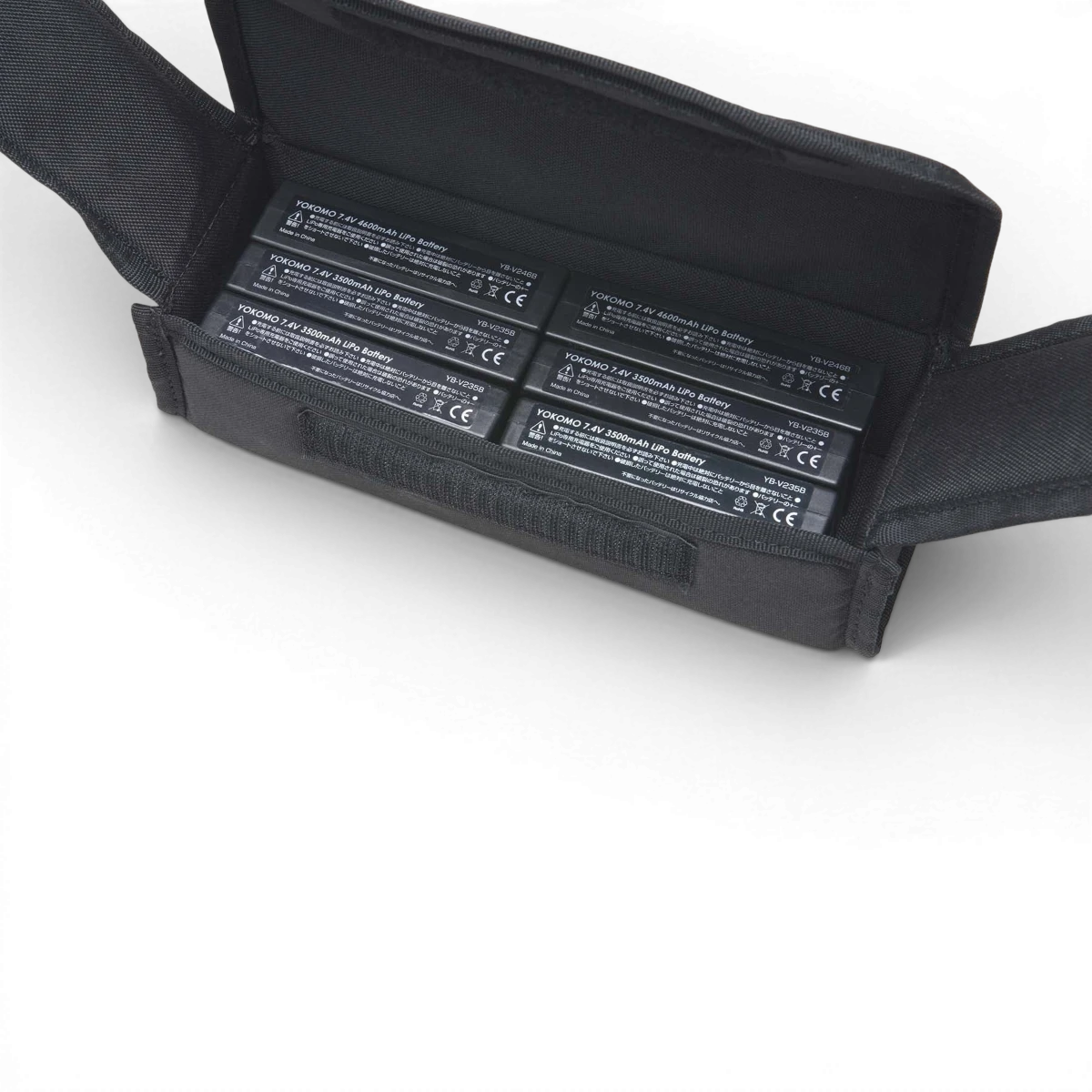 Sac à LIPO Team Yokomo, électronique, dimensions 205 x 62 x 54 mm, boîtier de protection pour batteries LIPO.