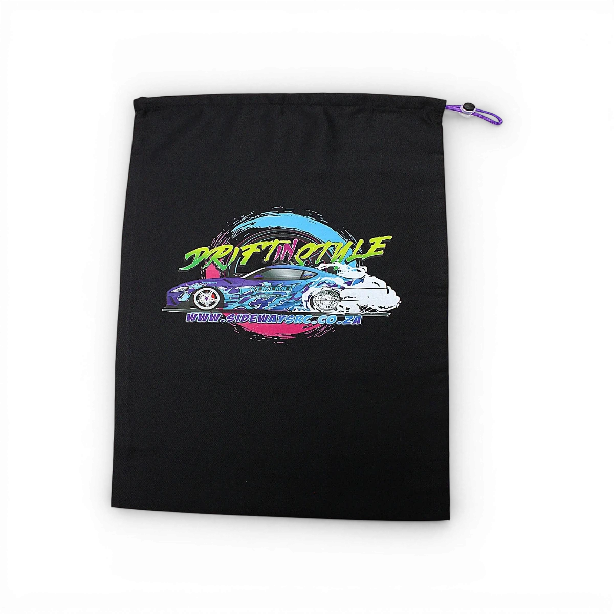 Sac de protection pour châssis et carrosserie RC de 1/10, marque Src Sideways, pour électronique et drift.
