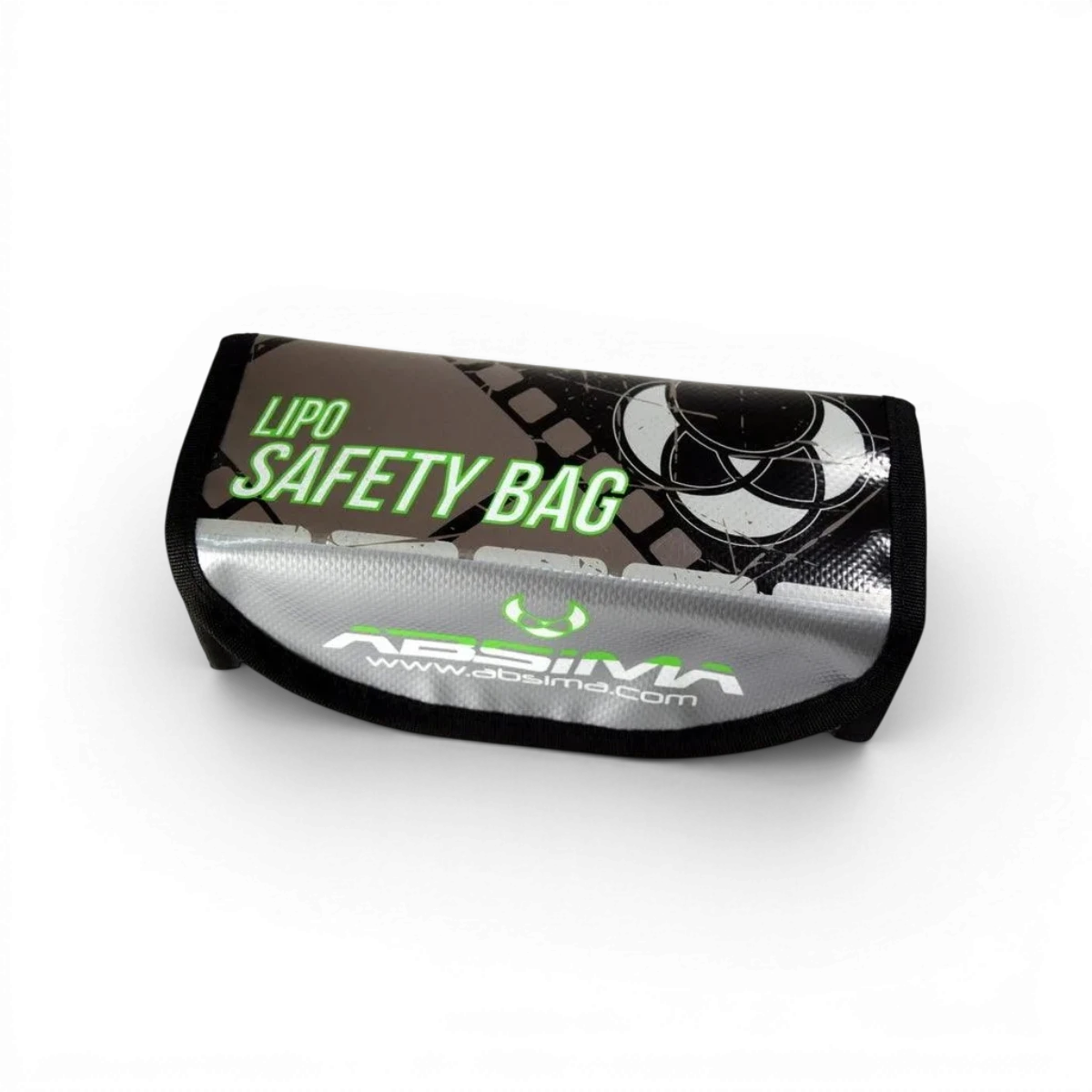Sac de protection lipo Absima, sac électronique pour batteries lithium-polymer, conçu pour sécurité et stockage sécurisé.