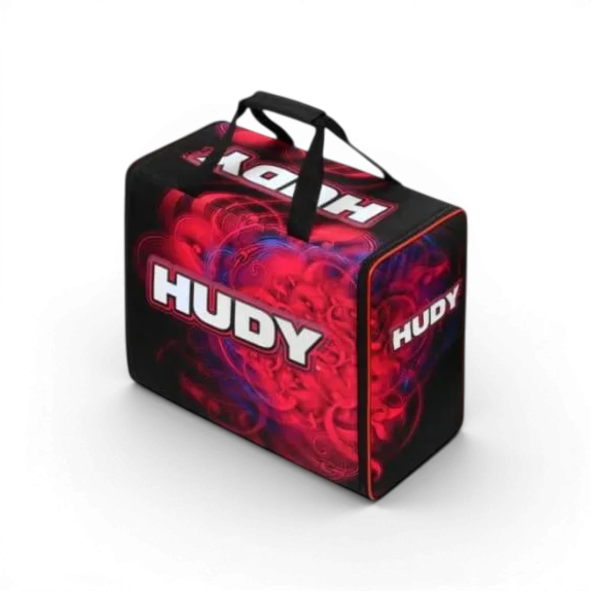 Sac de transport compact 1/10 Hudy, accessoire pour voiture RC, en tissu durable avec poignée de transport.