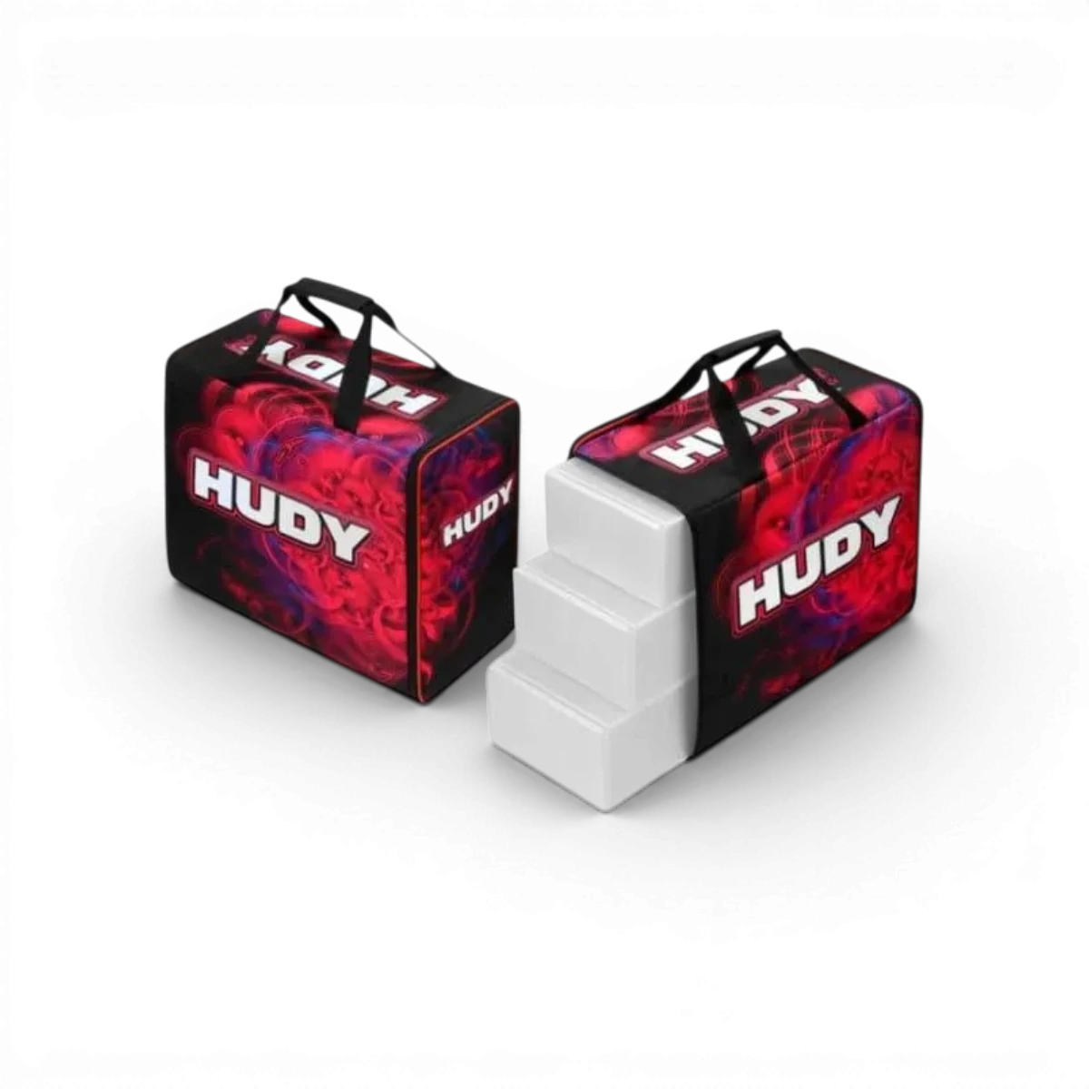 Sac de transport Hudy 1/10 Compact pour accessoires de voiture RC, pratique et résistant, idéal pour le rangement et le transport.
