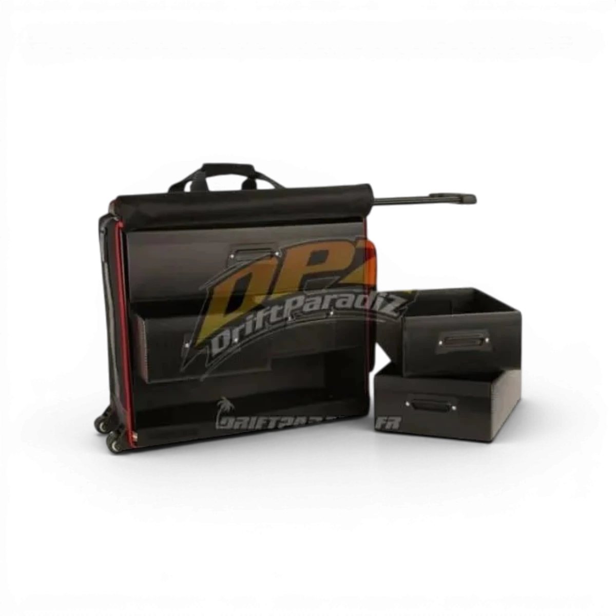 Sac de transport Robitronic pour voiture RC 1/10, accessoire pratique avec compartiments pour rangement.