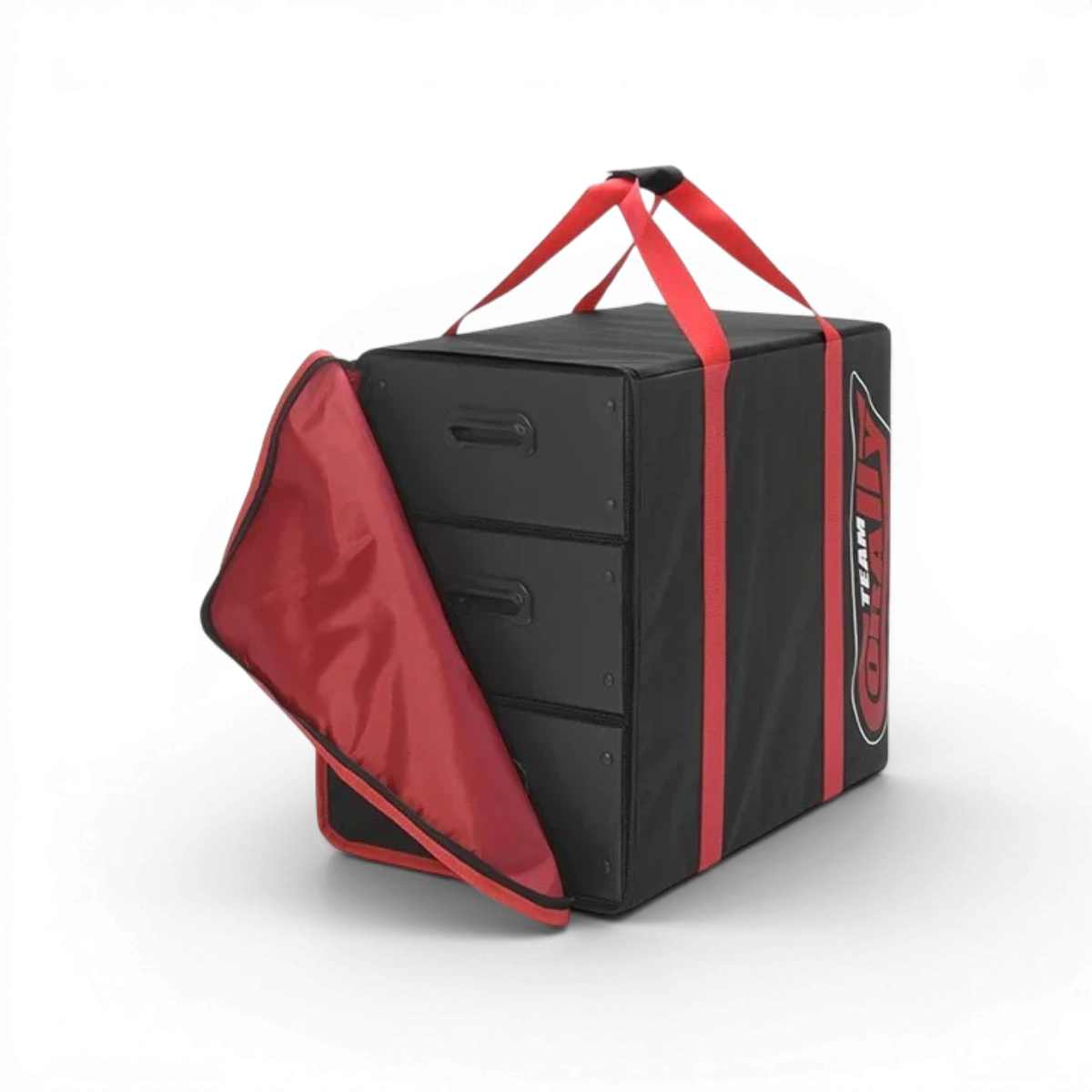 Sac de transport à 3 tiroirs, accessoire pratique en coralli pour organiser et ranger efficacement les petits objets.