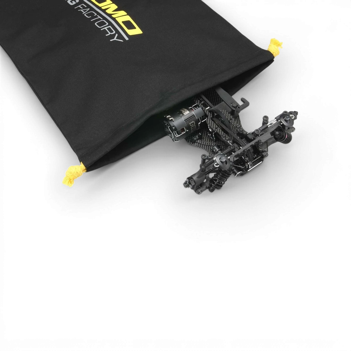 Sac de transport pour châssis et corps 1/10 électronique de Team Yokomo, solide et pratique pour voitures RC.