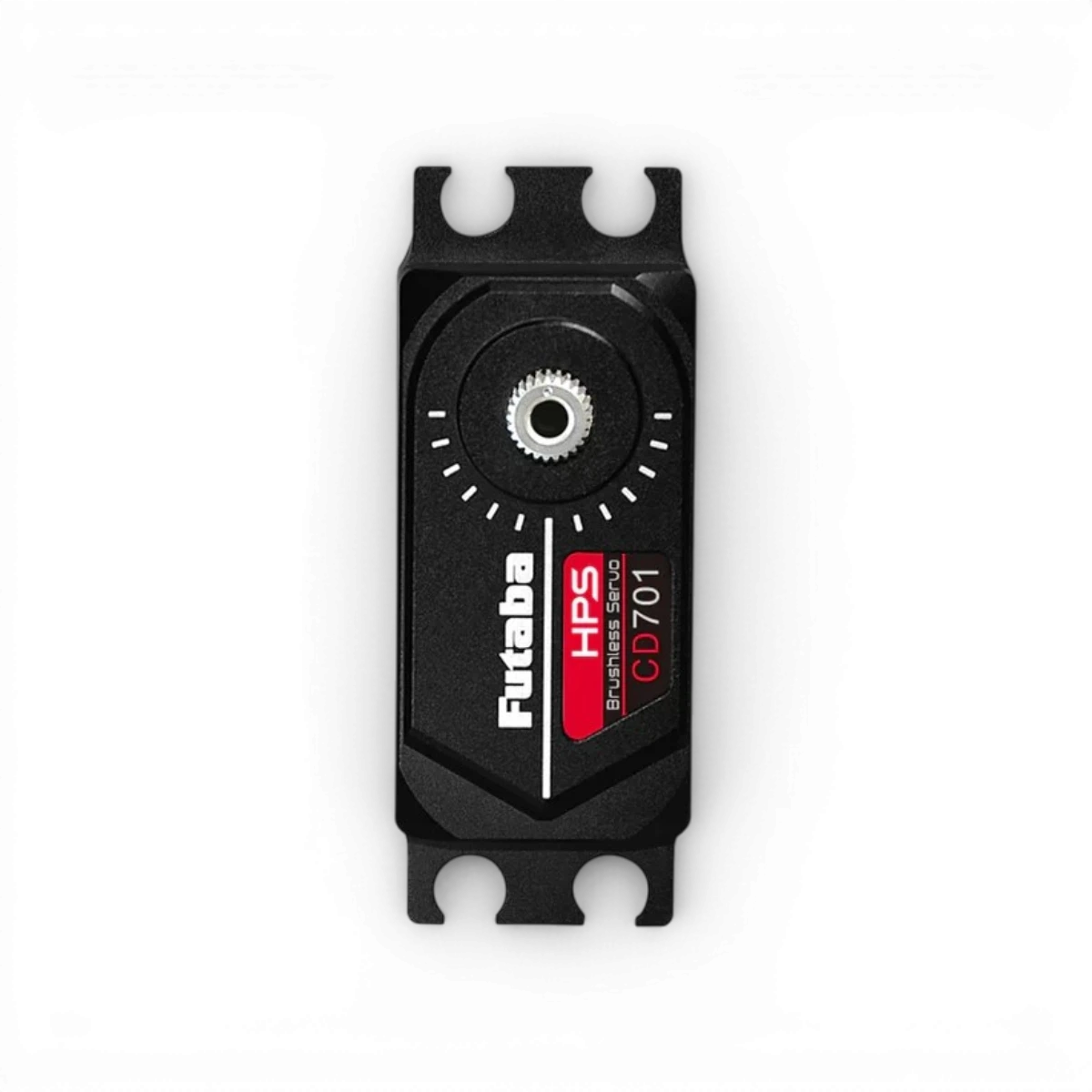 Servo Futaba CD701 à profil bas, brushless haute performance, pour applications électroniques, avec moteur puissant et précision.