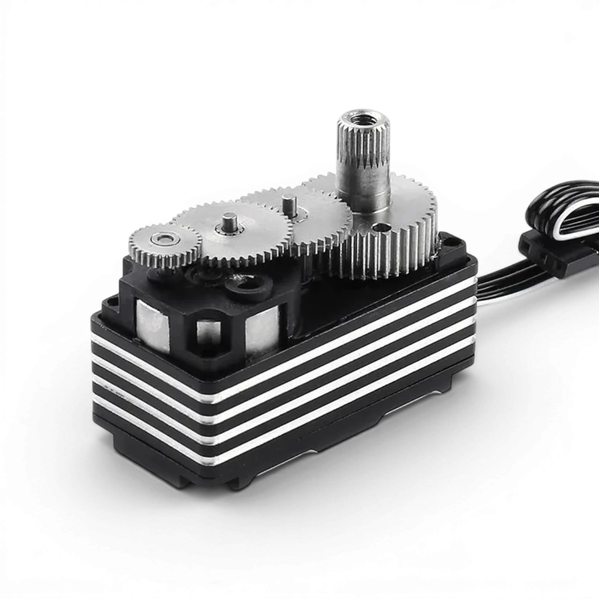 Servo D4 Falcon ombré électronique à profil bas, digital, sans balais, conçu pour les applications RC et robotiques.