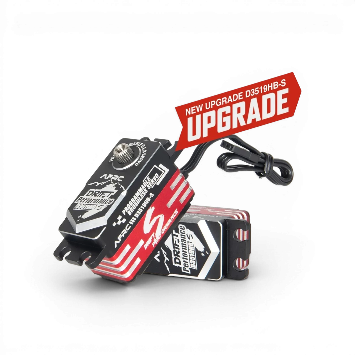 Servo HV brushless programmable AFRC D3519HB-S, composant électronique pour modélisme RC, avec moteur sans balais haute tension.