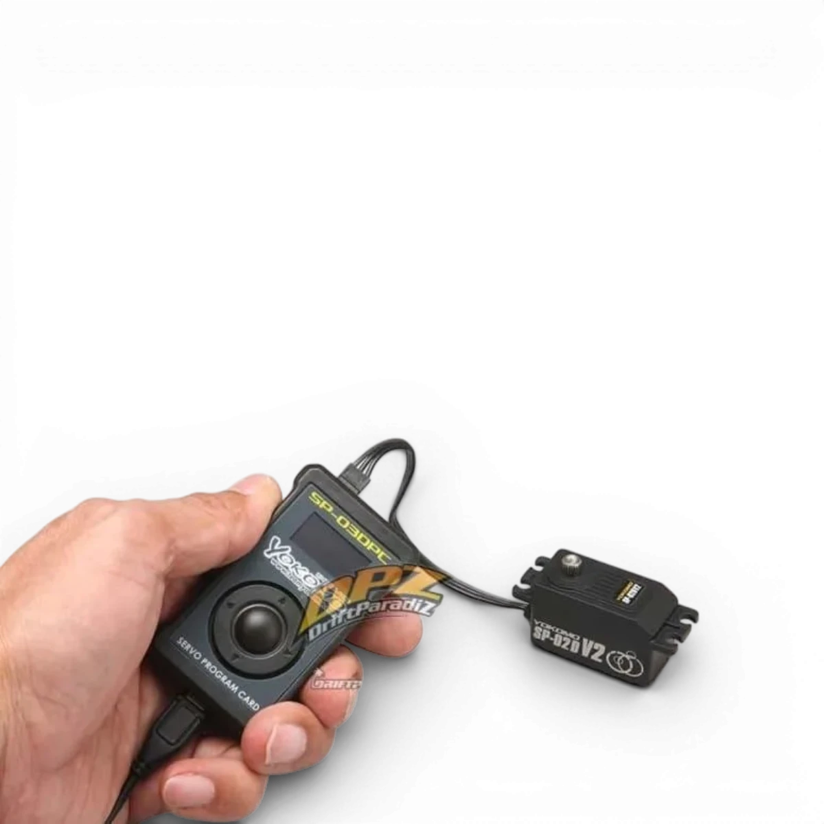 Servo programmable SP-02DV2 spécial RWD de Team Yokomo, électronique pour voitures RC drift, avec réglages précis et haute performance.