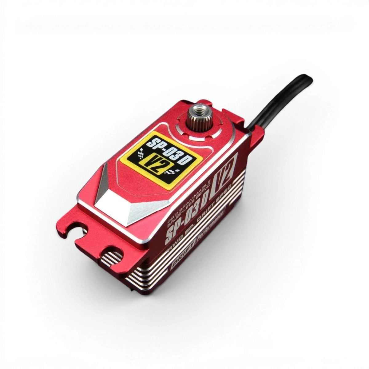 Servo SP-03D V2 RWD Drift Spec de Team Yokomo, servo électronique programmable brushless pour voitures RC drift, haute performance.