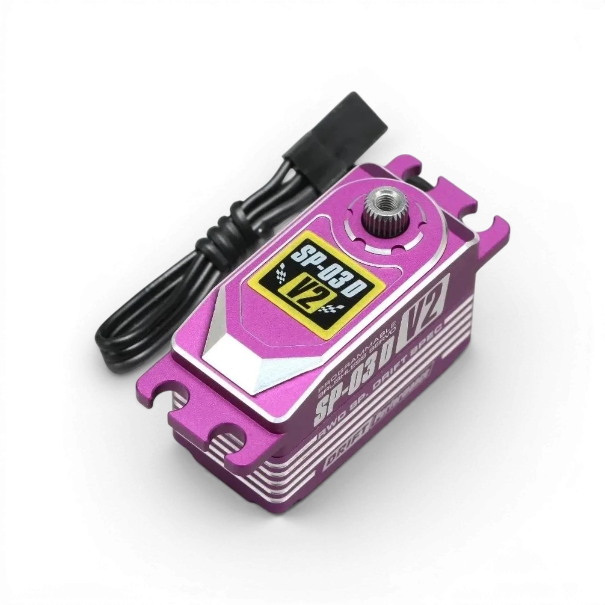 Servo électronique Team Yokomo SP-03D V2 RWD Drift Spec programmable brushless pour voitures de drift, visible avec câbles et connecteurs