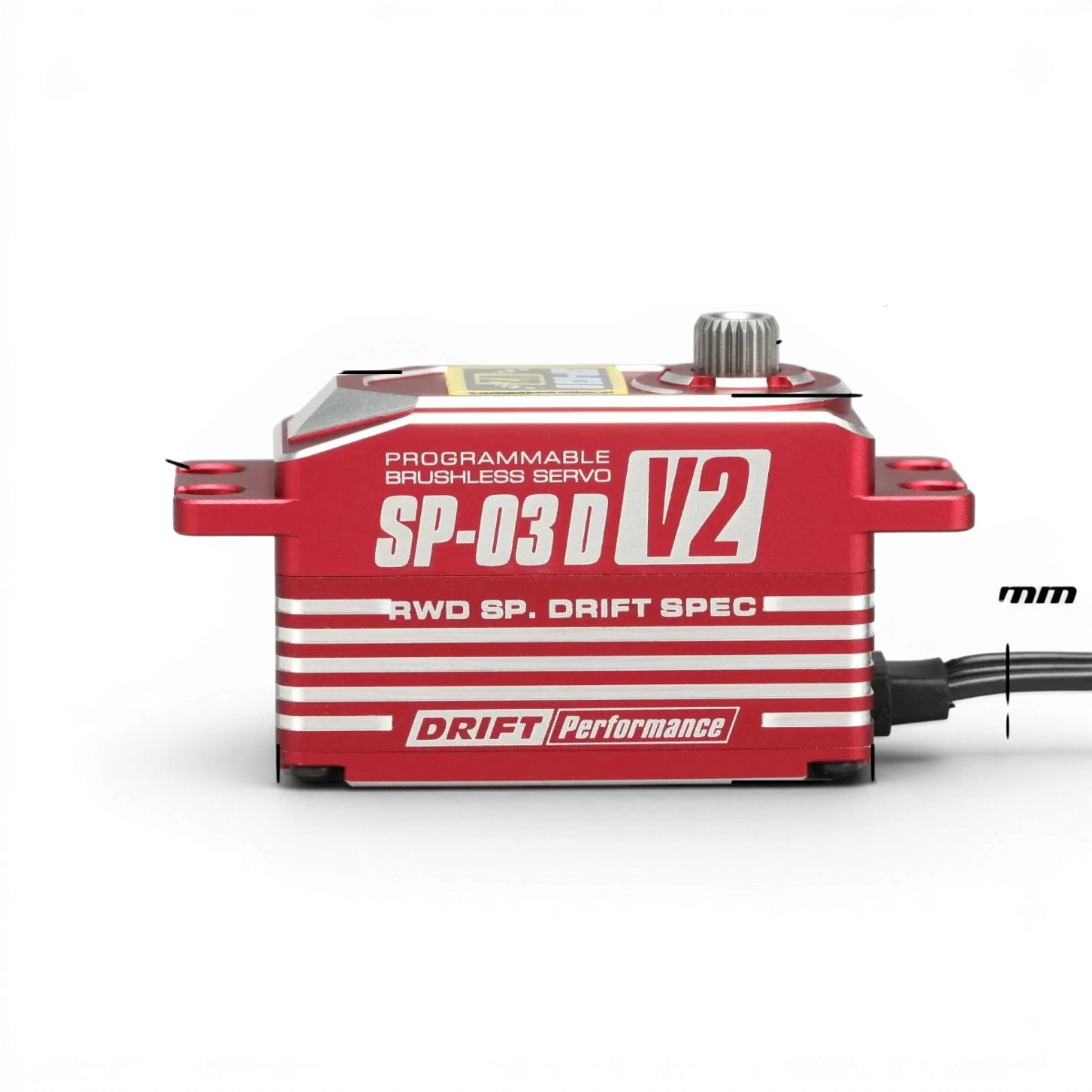 Servo électronique Team Yokomo SP-03D V2 RWD Drift Spec programmable brushless, conçu pour la drift, avec composants visibles.
