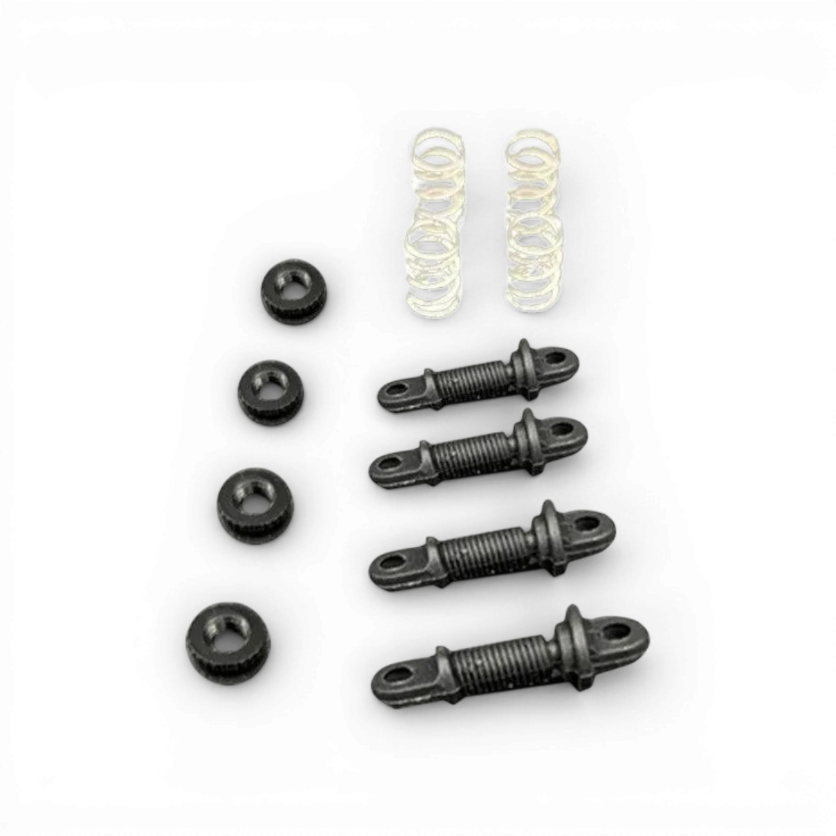 Ensemble d'amortisseurs BM Racing BMRX, pièces de suspension sportives pour voiture, visibles en image.