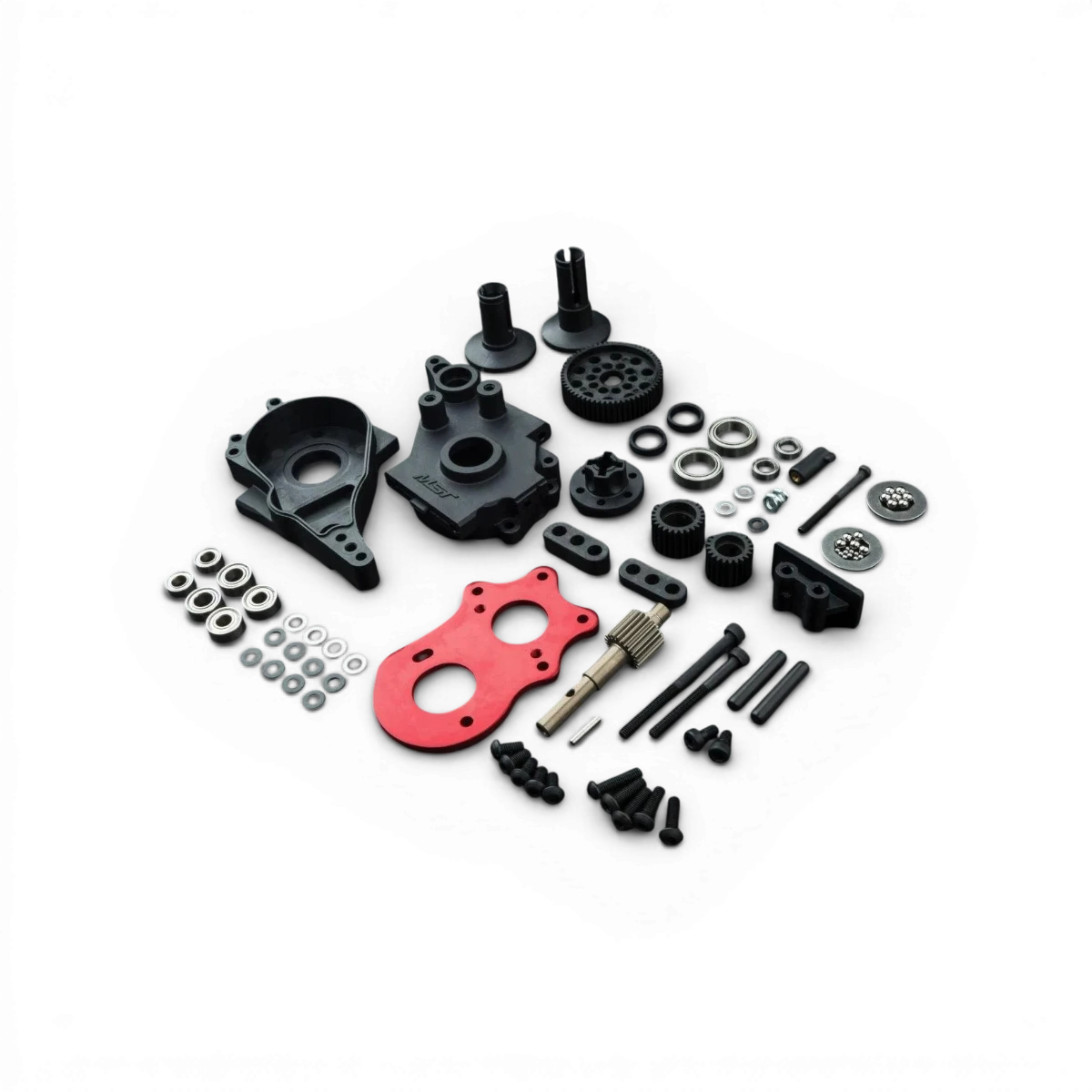 Ensemble de cage différentielle à pignon rouge pour Max Speed Technology RMX/RRX, pièces détachées pour voiture RC.