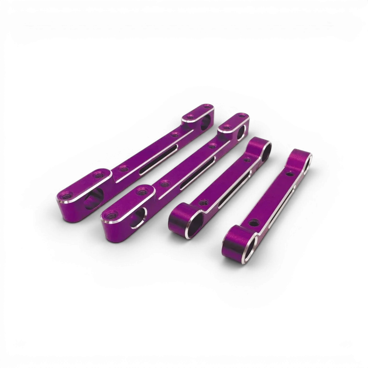 Set de cales trianges en aluminium Shark de RhinoRacing, adapté pour la performance automobile.