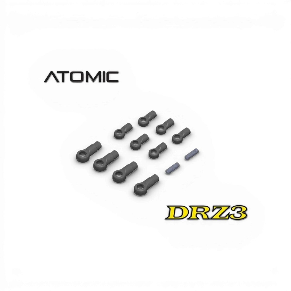 Ensemble de chapes DRZ3 pour voitures radiocommandées Atomic RC Mini, pièces détachées pour réparation et maintenance.
