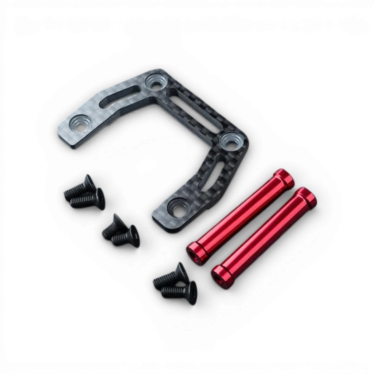 Ensemble de renfort supérieur avant en carbone KMW, pièces détachées Max Speed Technology, renforçant la structure du véhicule.