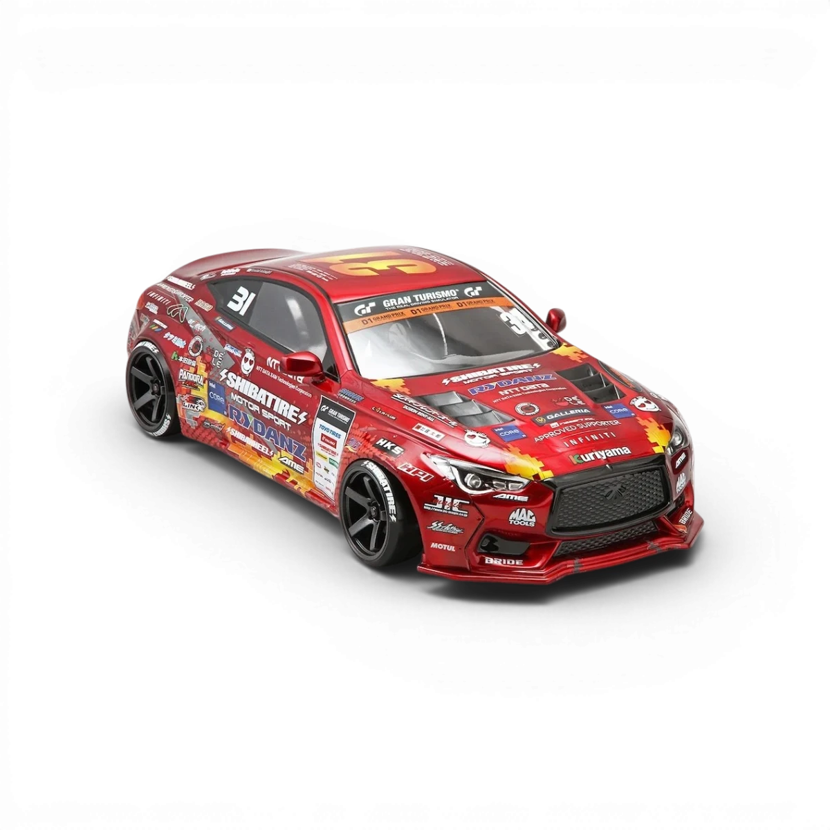 Ensemble de stickers de personnalisation SHIBATA DRIFT RACING TEAM 2023 pour voitures, avec logos et graphismes colorés.