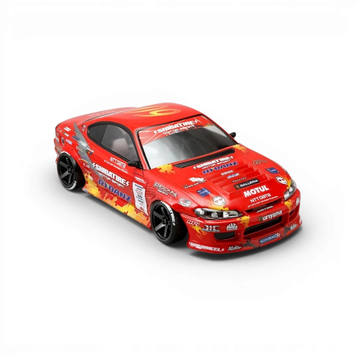Ensemble de stickers SHIBATA Drift Racing Team 2023 pour personnalisation de véhicule, avec logos et designs sportifs.