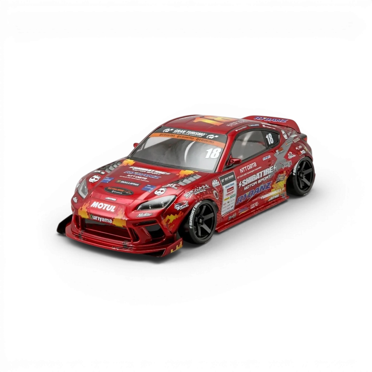 Ensemble de stickers de personnalisation SHIBATA Drift Racing Team 2023, avec logos et motifs pour voiture de course.
