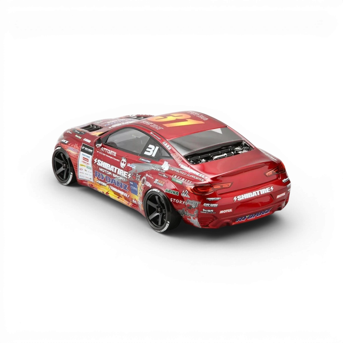 Ensemble de stickers de personnalisation SHIBATA DRIFT RACING TEAM 2023 pour véhicules, avec logo et graphiques sportifs.