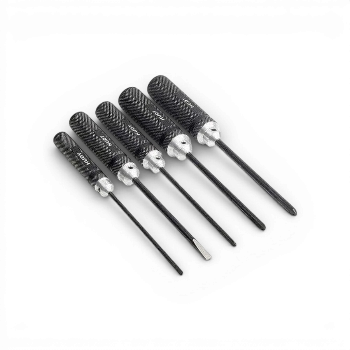 Ensemble de 5 tournevis Hudy plats et cruciformes, outils d'accessoires pour bricolage et réparation.