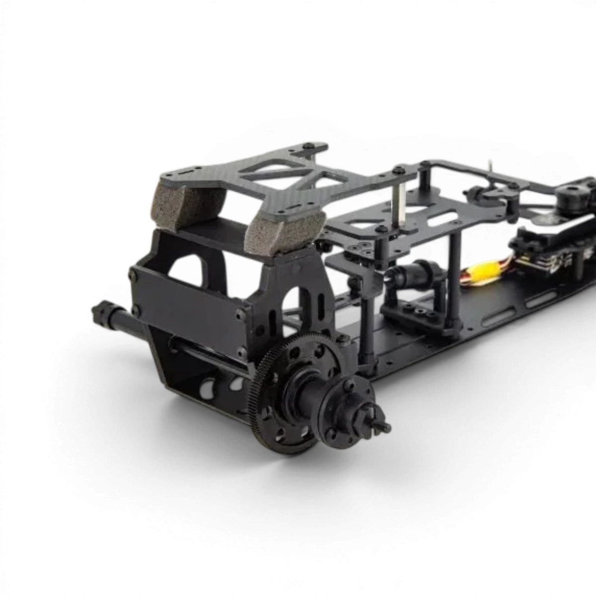 Ensemble de transformation HD LP-86 D'like avec pièces en plastique noir et détails, pour modification de véhicules.