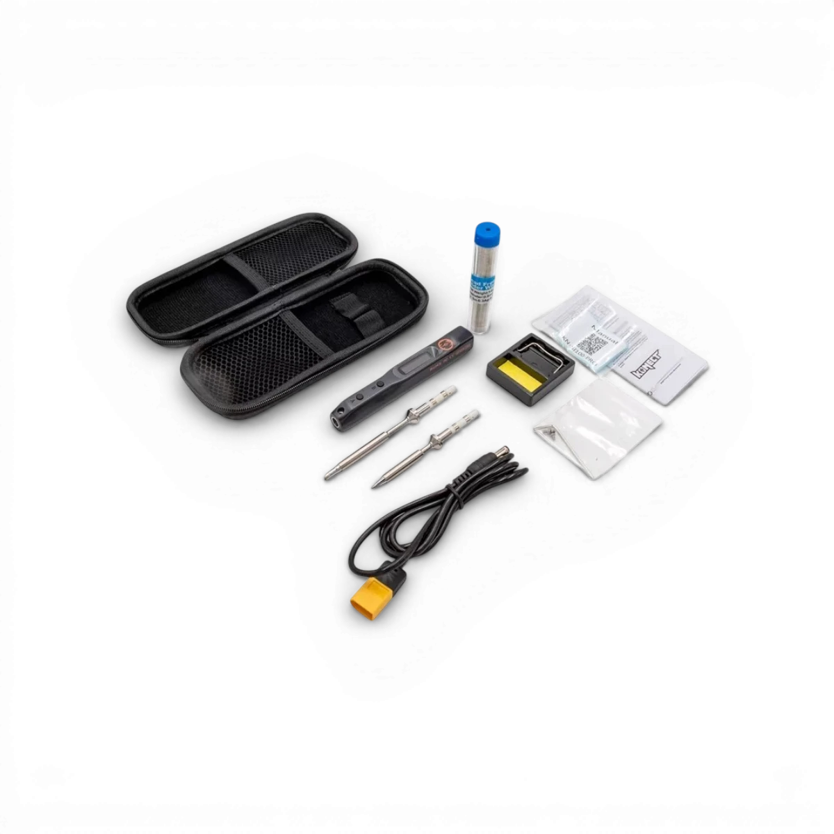 Set fer à souder portable Konect 100W avec 2 pannes, outil pratique pour travaux de soudure précis.