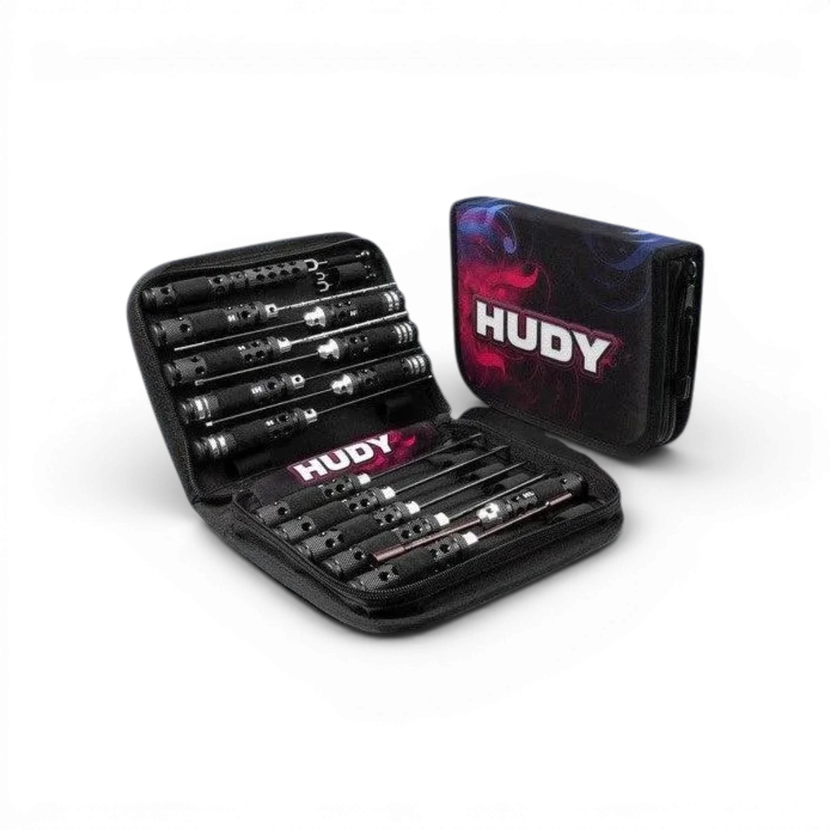 Ensemble d'outils Hudy avec trousse EDI.LIMITEE, accessoires pratiques pour l'entretien et la réparation.
