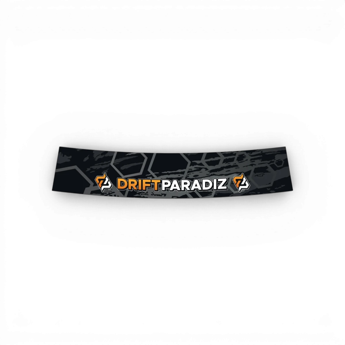 Ensemble pare-soleil édition 2026 DriftParadiZ, design or, avec capuchons et fixation pour voiture.