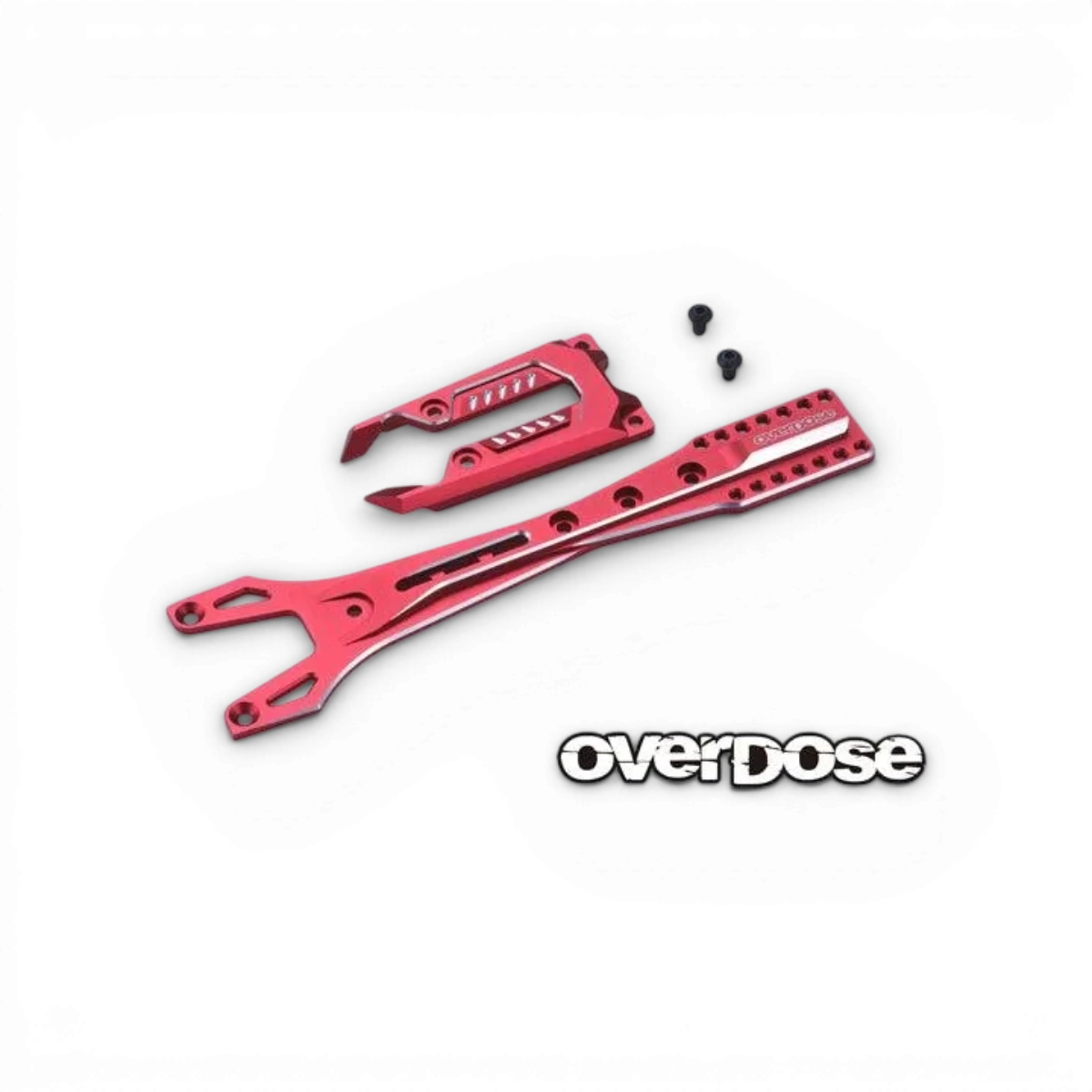 Set de pièces détachées Overdose, platine supérieure en aluminium violette, pour accessoires de DJ ou équipements audio.