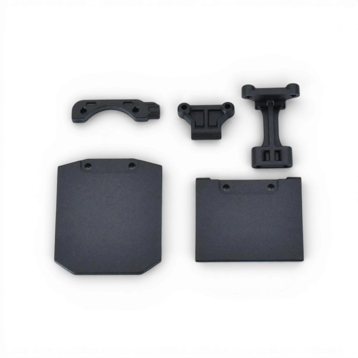 Ensemble pont supérieur RDX de Team Reve D, pièces détachées pour moto, avec composants en métal et fixation.