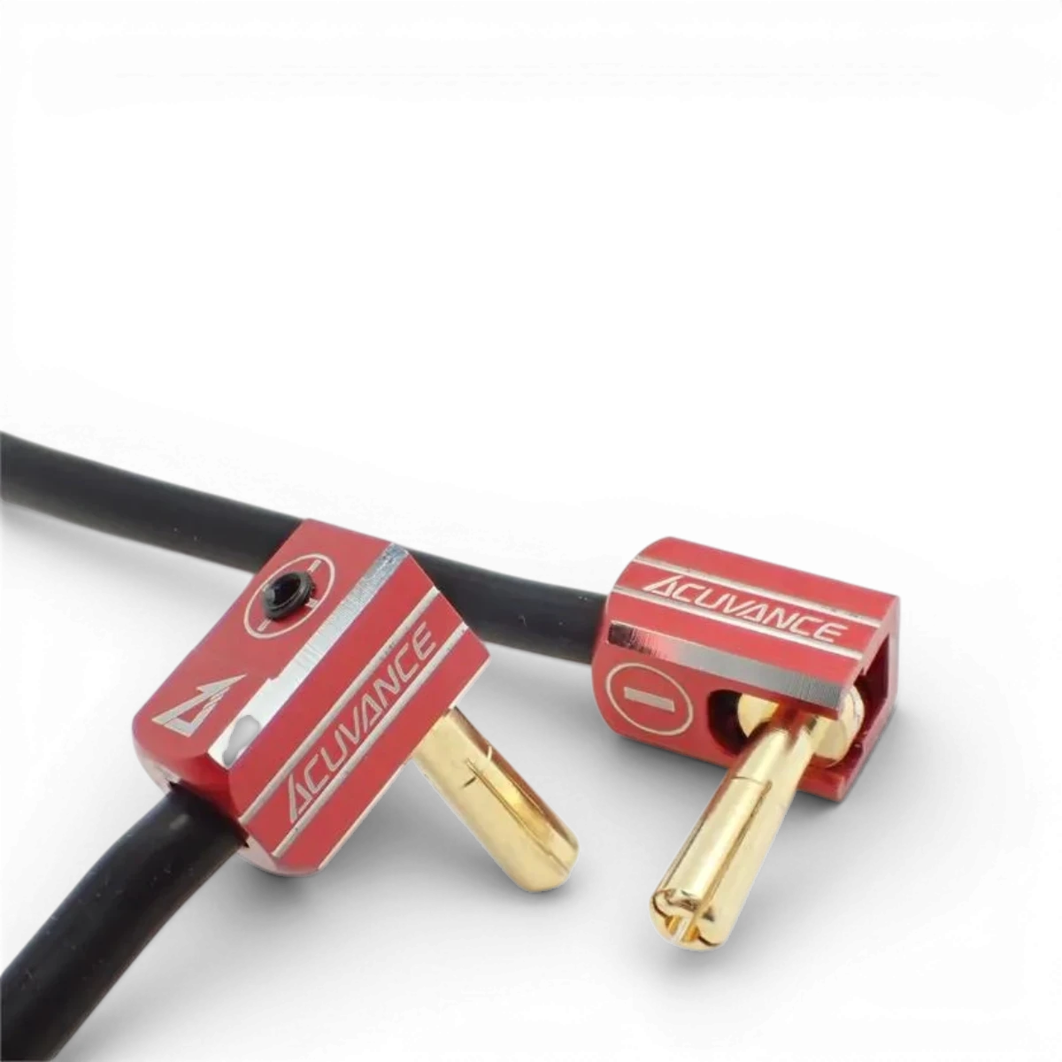 Ensemble de prises batterie PK 5mm avec dissipateurs en aluminium rouge, composants électroniques de la marque Acuvance.