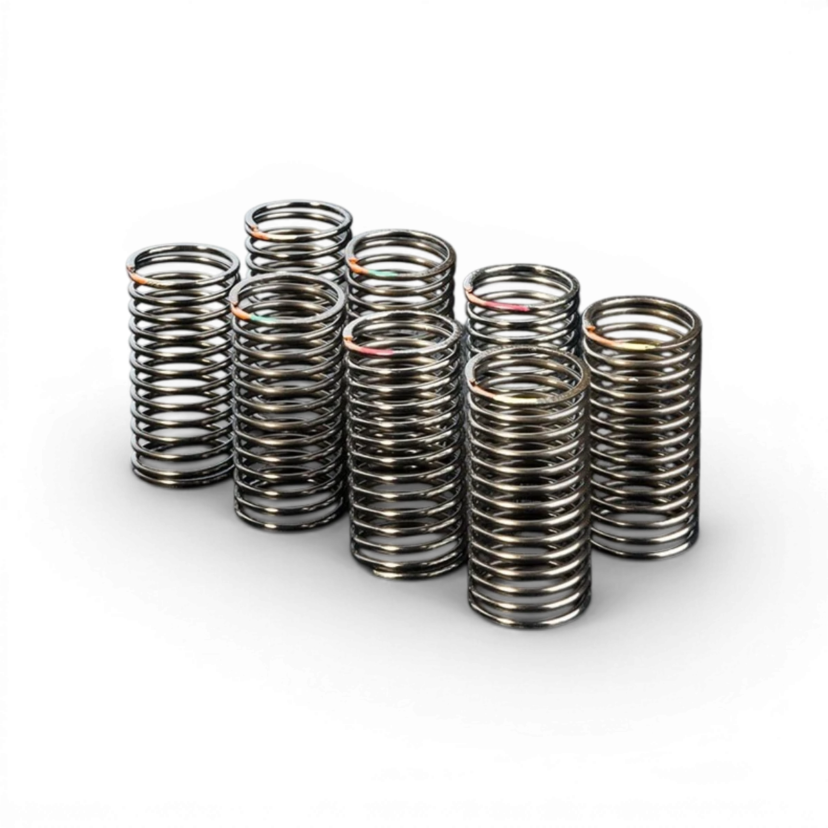 Ensemble de ressorts Super Soft 32mm de Max Speed Technology pour pièces détachées, montrant les ressorts souples et colorés.