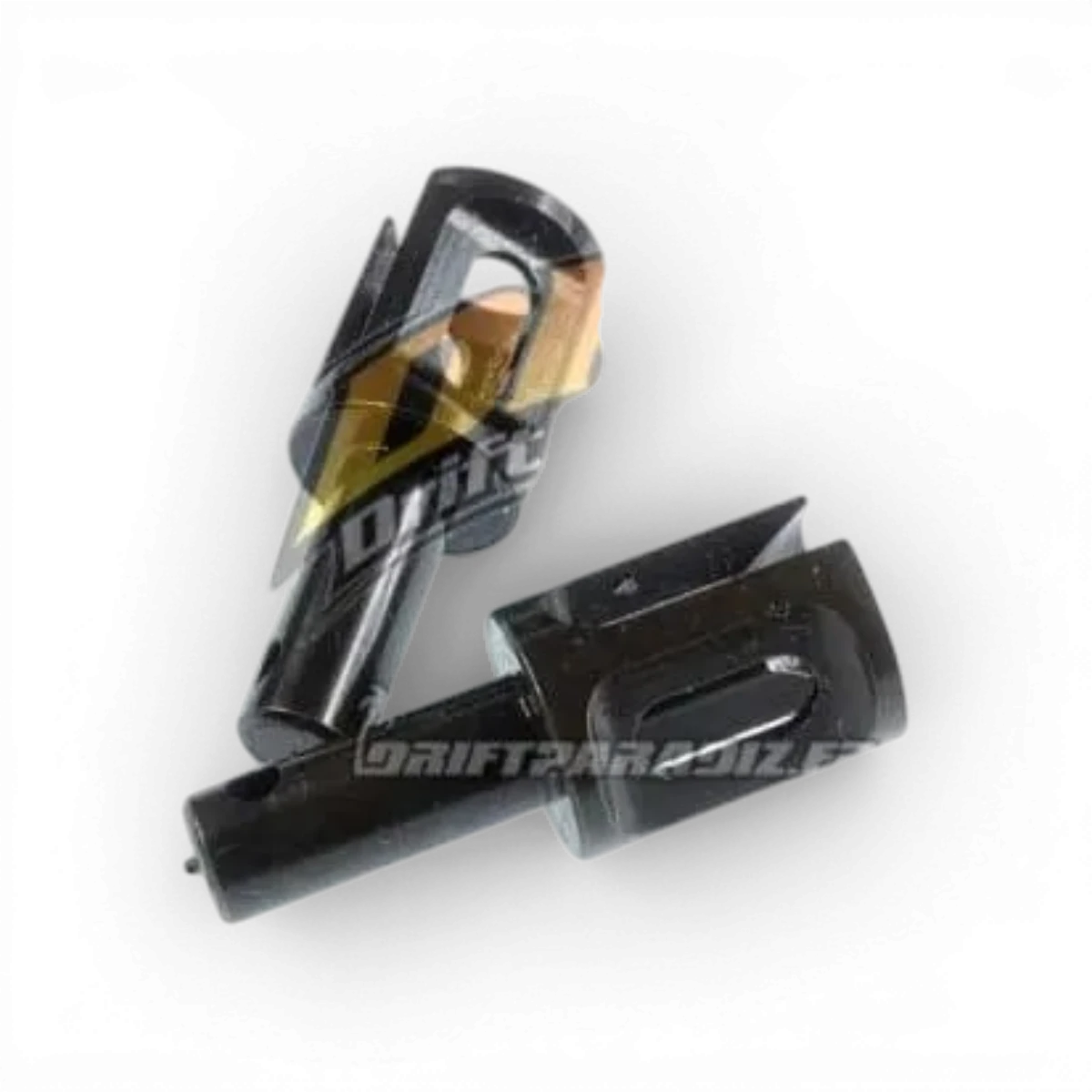 Sorties de différentiel D5 pour voiture RC, pièces détachées de marque 3 Racing Sakura, couleur noire, design robuste.