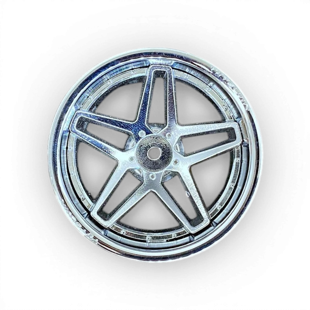 Roues Tetsujin Souther Cross en chrome, ensemble pour voiture, avec détails brillants et design élégant.