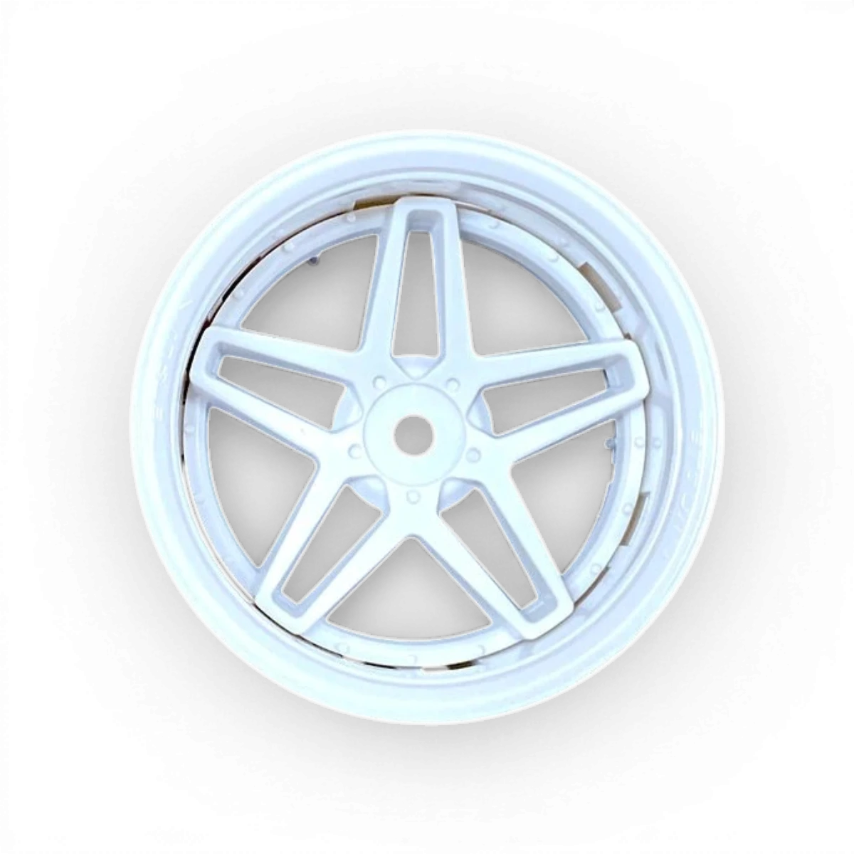 Roues Tetsujin Southern Cross blanc/blanc pour voitures, design élégant, visibles sur un fond clair.